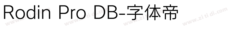 Rodin Pro DB字体转换